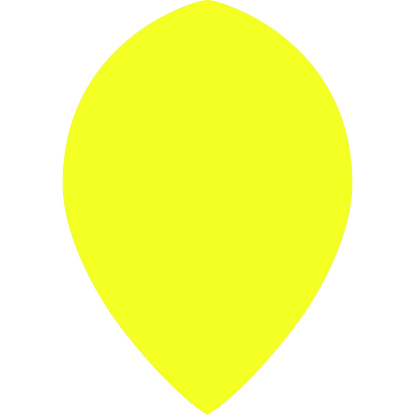 Dart Flights - Poly Plain Fluoresent - Pear - Fluro Fluro Yellow