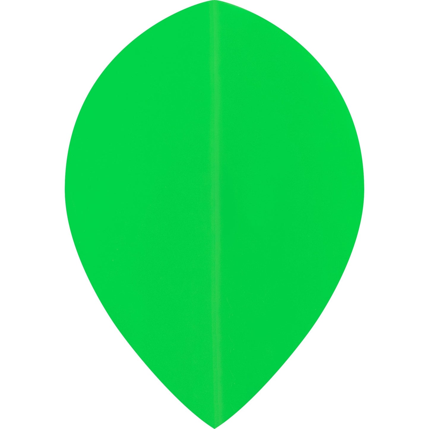 Dart Flights - Poly Plain Fluoresent - Pear - Fluro Fluro Green