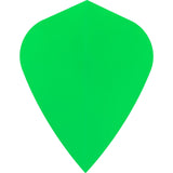 Dart Flights - Poly Plain Fluoresent - Kite - Fluro Fluro Green