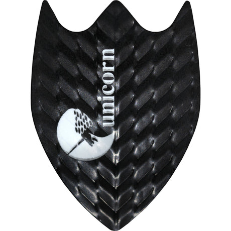 Unicorn Q Dart Flights - Q.75 - Fin - Logo - Black