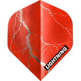McKicks Lightning Dart Flights - Metallic - Std Red