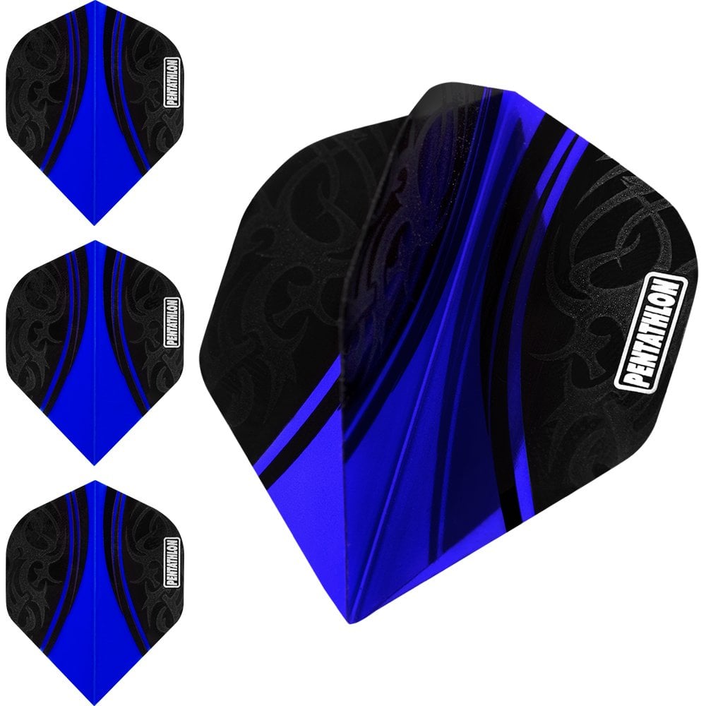 Pentathlon Colour Plus Dart Flights - Extra Strong - Std Dark Blue