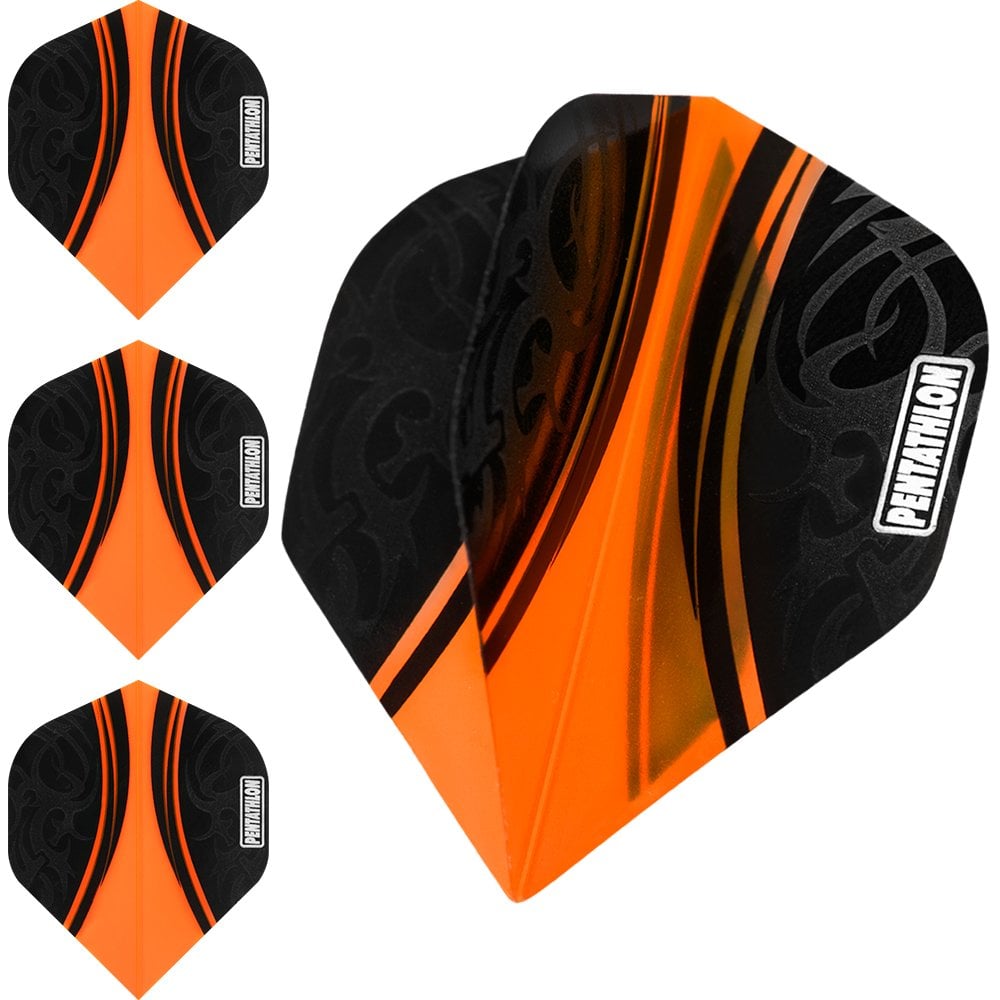 Pentathlon Colour Plus Dart Flights - Extra Strong - Std Orange