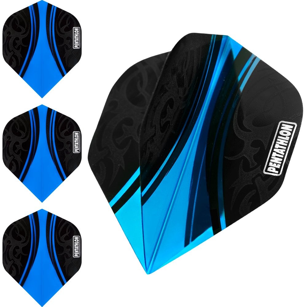 Pentathlon Colour Plus Dart Flights - Extra Strong - Std Blue
