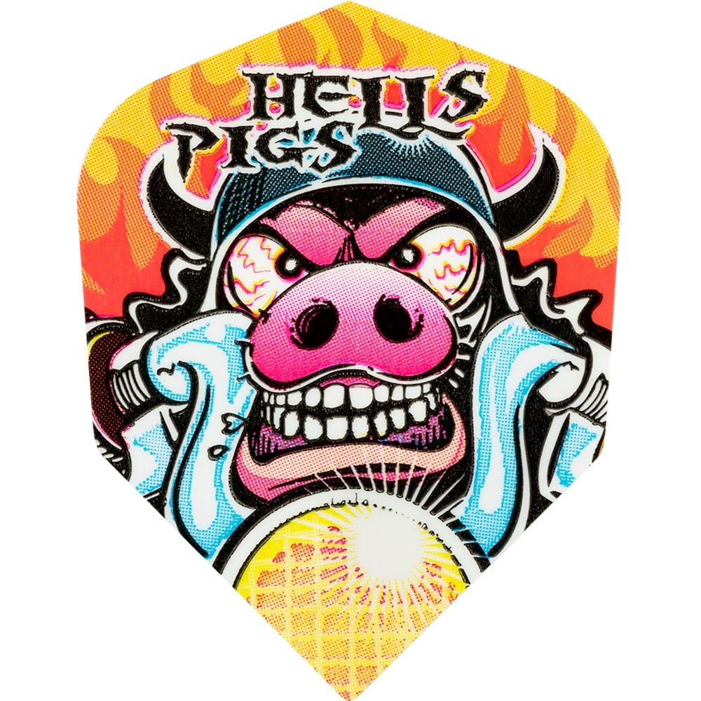 Harrows Dart Flights - Quadro - Poly Classic - Std - Hells Pigs