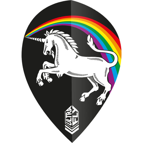 Unicorn Ultrafly Dart Flights - 100 - Xtra Pear - Rainbow