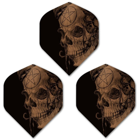 Alchemy Dart Flights - No2 - Std - Copper - Samain Skull