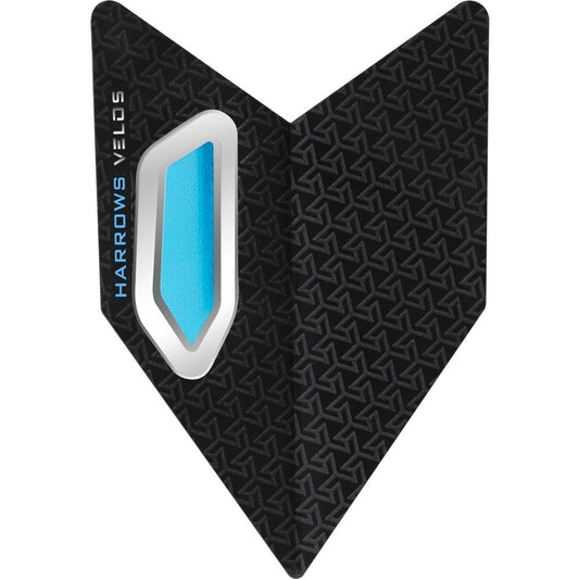 Harrows Velos Dart Flights - 100 Micron Aqua Blue