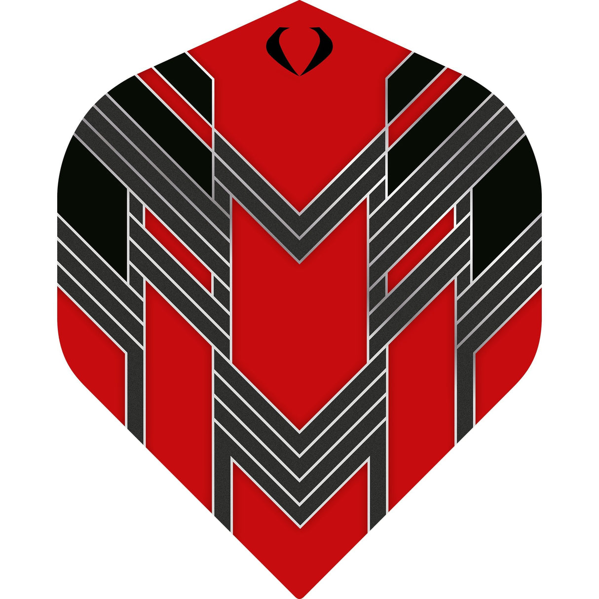 DC BlackFin Dart Flights - 100 Micron - No2 - Std Red