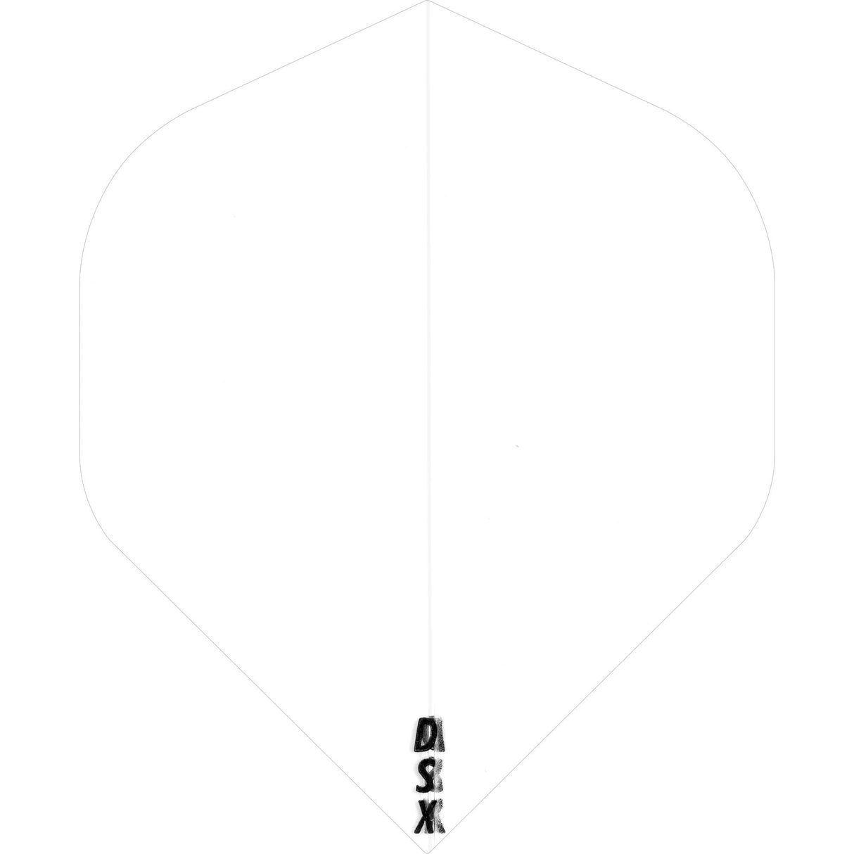 Designa DSX100 Dart Flights - No2 - Std Clear