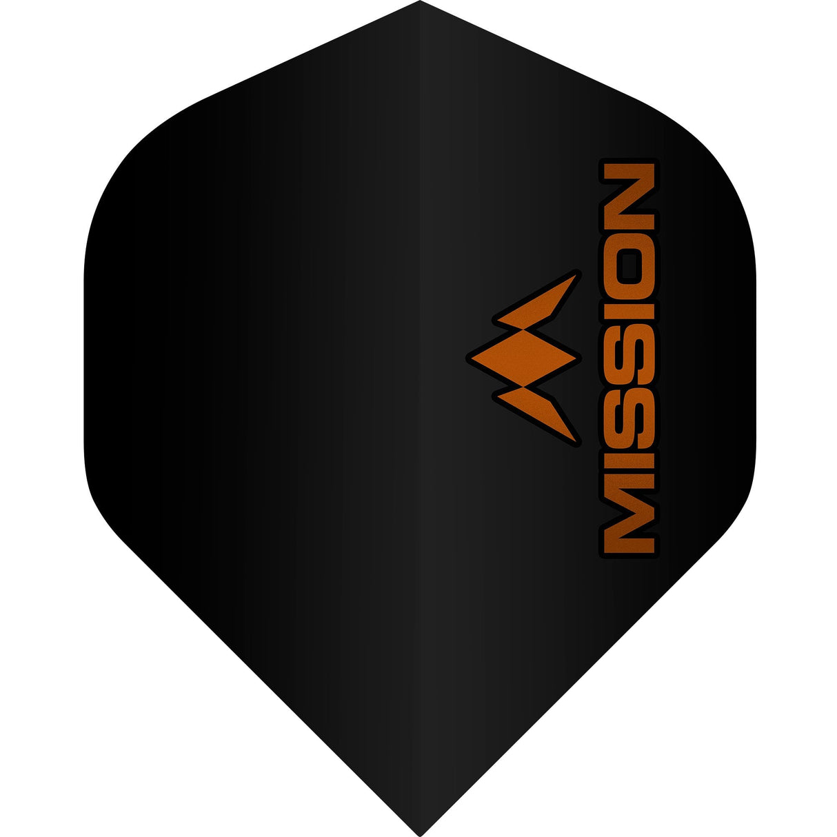 Mission Logo Dart Flights - 100 Micron - No2 - Std Orange