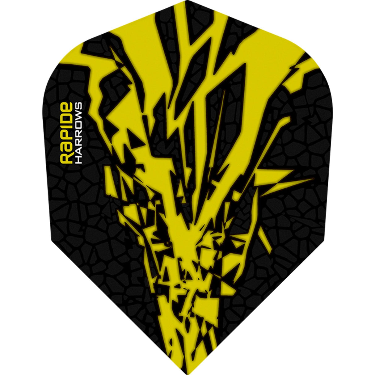 Harrows Rapide X Dart Flights - Std Shape - Rapide-X Yellow