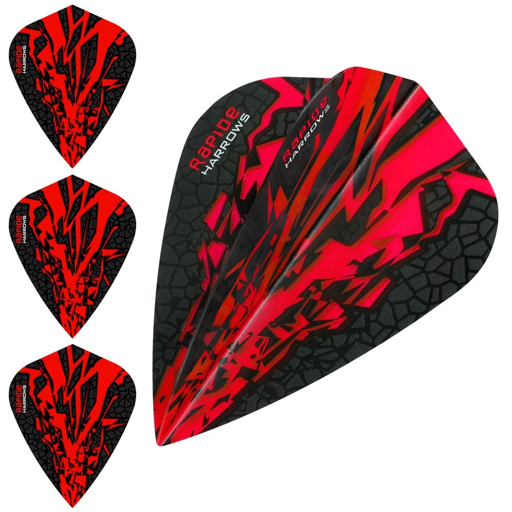 Harrows Rapide X Dart Flights - Kite Shape - Rapide-X