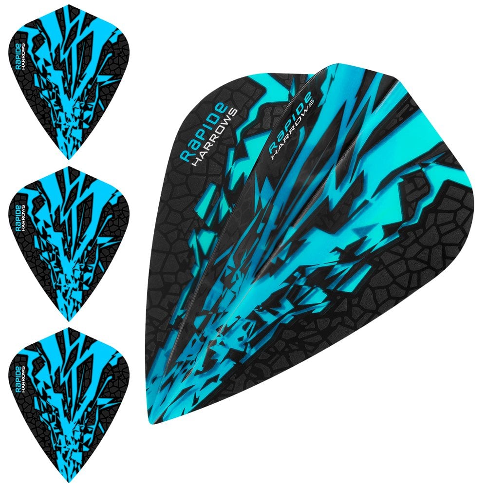 Harrows Rapide X Dart Flights - Kite Shape - Rapide-X