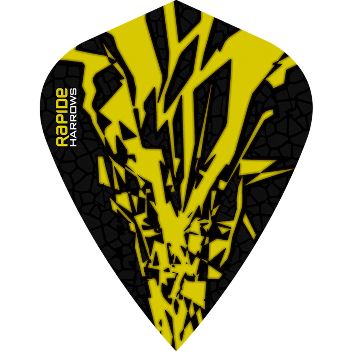 Harrows Rapide X Dart Flights - Kite Shape - Rapide-X Yellow