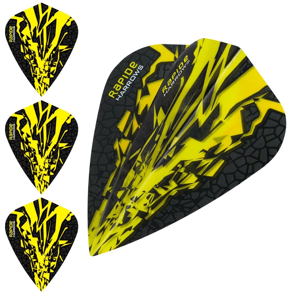 Harrows Rapide X Dart Flights - Kite Shape - Rapide-X