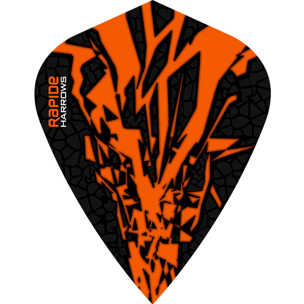 Harrows Rapide X Dart Flights - Kite Shape - Rapide-X Orange