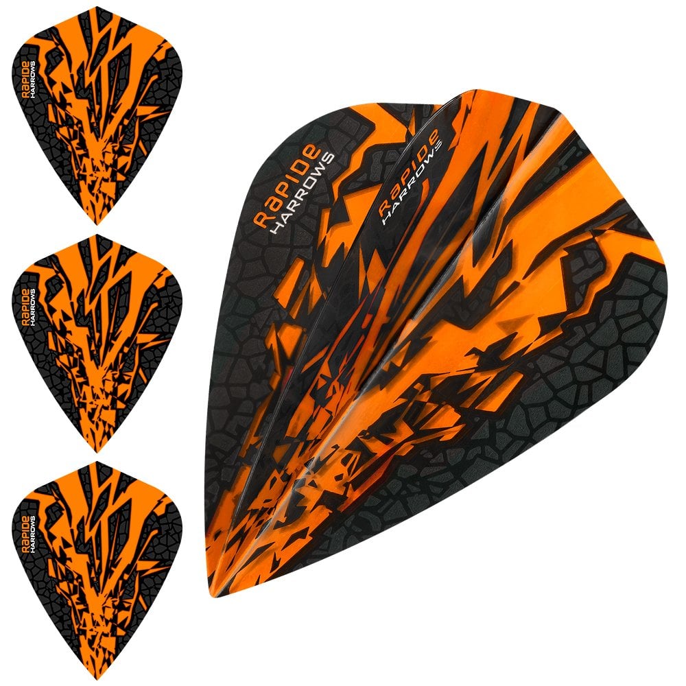 Harrows Rapide X Dart Flights - Kite Shape - Rapide-X