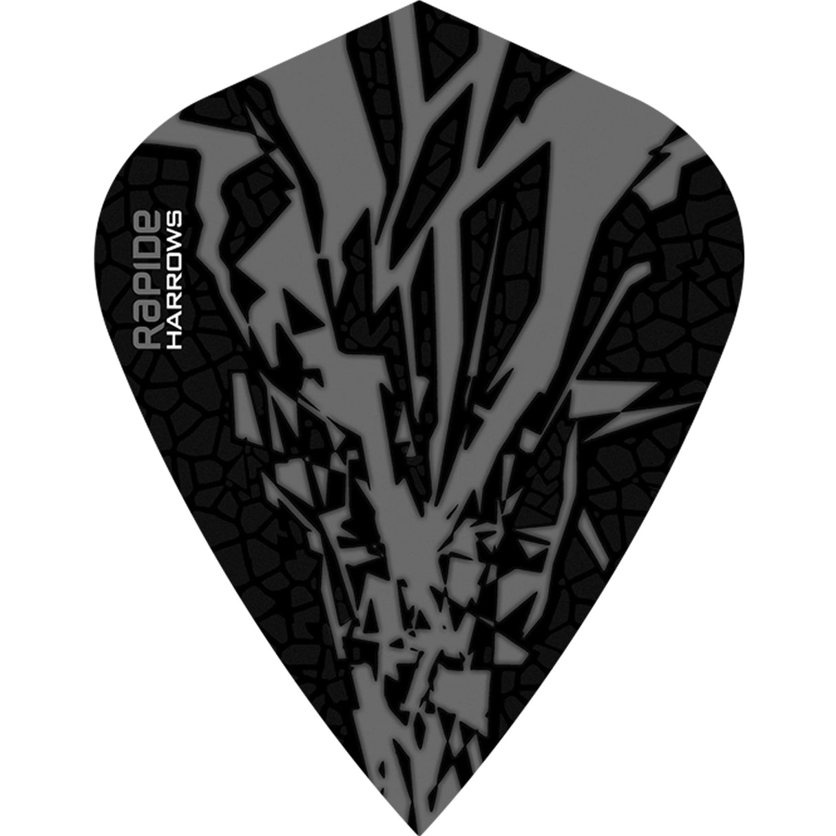 Harrows Rapide X Dart Flights - Kite Shape - Rapide-X Smokey