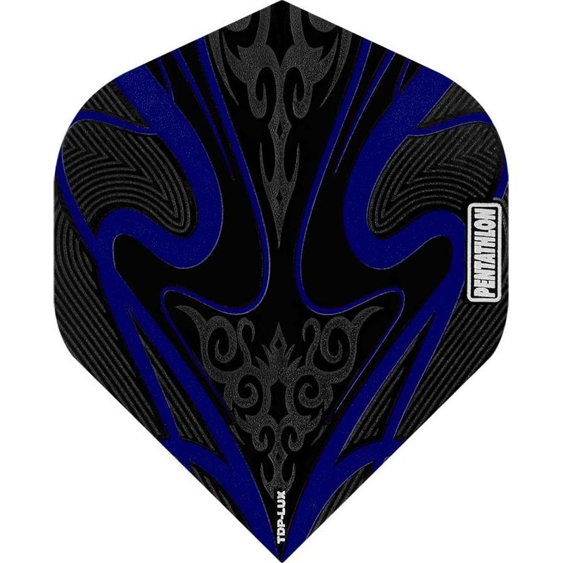 Pentathlon TDP-Lux Dart Flights - Black Series - No2 - Std Dark Blue