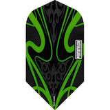 Pentathlon TDP-Lux Dart Flights - Black Series - Slim Green