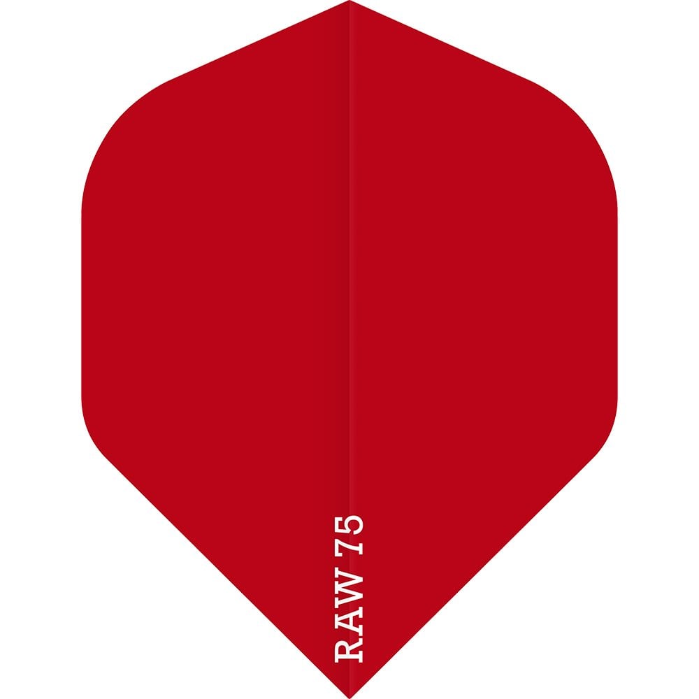 Dart Flights - Raw 75 - 75 Micron - Std - Plain Red