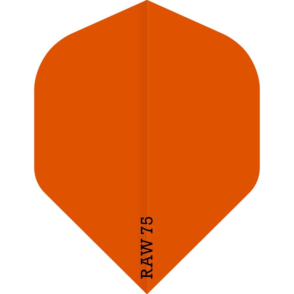 Dart Flights - Raw 75 - 75 Micron - Std - Plain - Neon Neon Orange