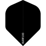 Dart Flights - Raw 100 - 100 Micron - Std - Plain Black