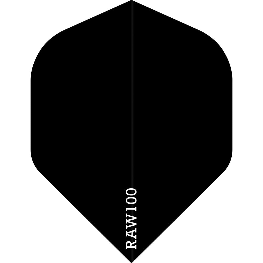 Dart Flights - Raw 100 - 100 Micron - Std - Plain Black