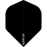 Dart Flights - Raw 100 - 100 Micron - Std - Plain Black