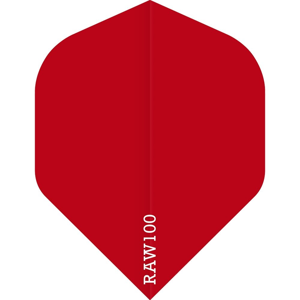Dart Flights - Raw 100 - 100 Micron - Std - Plain Red