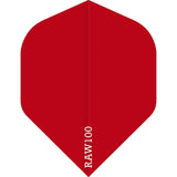 Dart Flights - Raw 100 - 100 Micron - Std - Plain Red