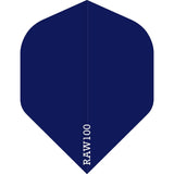 Dart Flights - Raw 100 - 100 Micron - Std - Plain Dark Blue