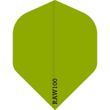 Dart Flights - Raw 100 - 100 Micron - Std - Plain Neon Green