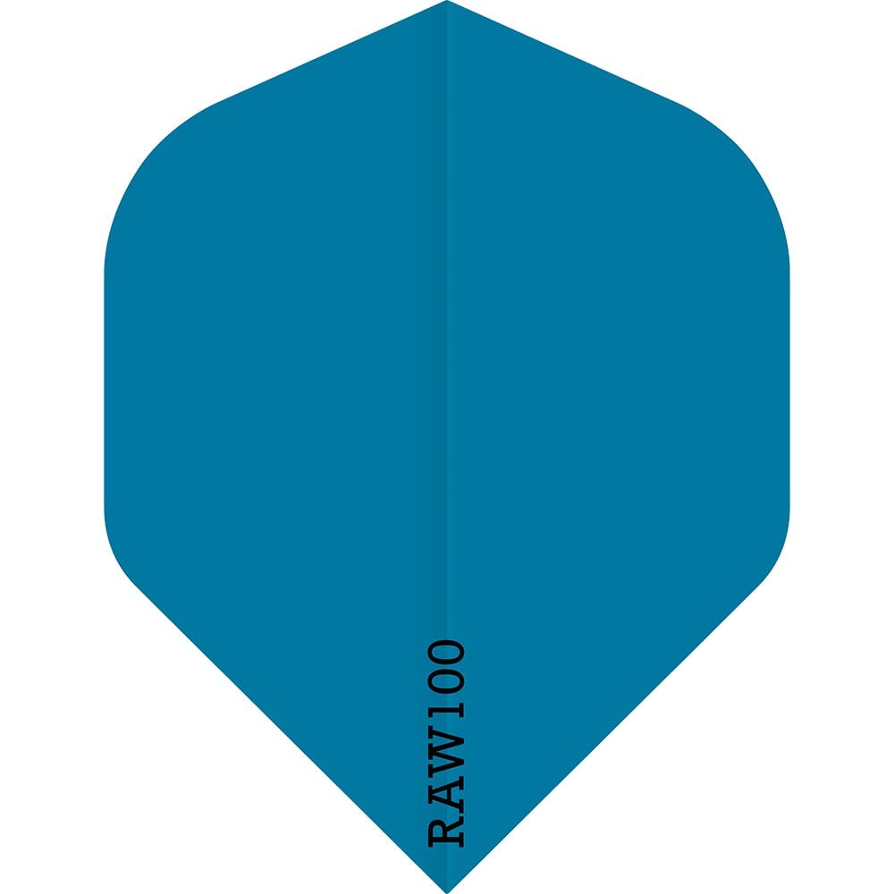Dart Flights - Raw 100 - 100 Micron - Std - Plain Neon Blue
