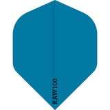 Dart Flights - Raw 100 - 100 Micron - Std - Plain Neon Blue