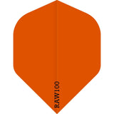 Dart Flights - Raw 100 - 100 Micron - Std - Plain Neon Orange