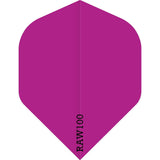 Dart Flights - Raw 100 - 100 Micron - Std - Plain Neon Pink