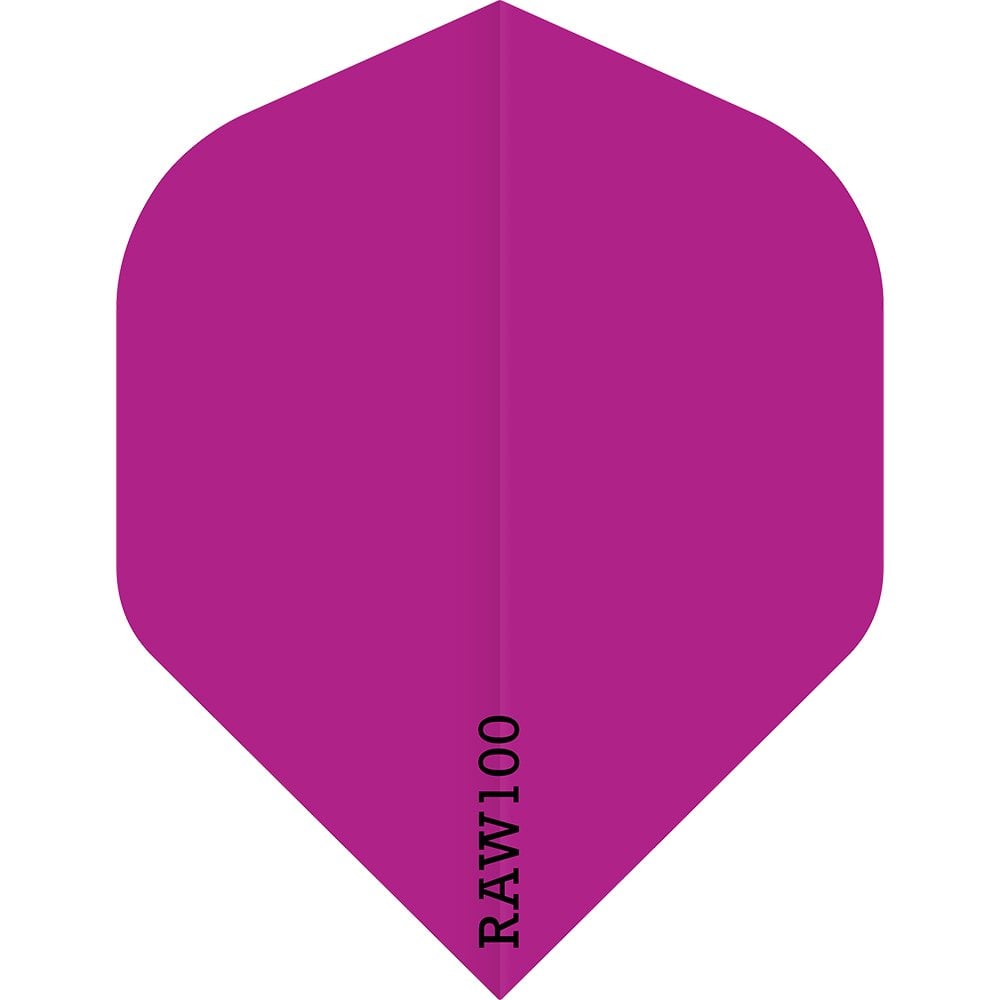 Dart Flights - Raw 100 - 100 Micron - Std - Plain Neon Pink