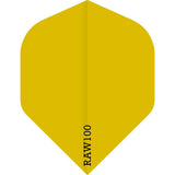 Dart Flights - Raw 100 - 100 Micron - Std - Plain Neon Yellow