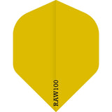 Dart Flights - Raw 100 - 100 Micron - Std - Plain Neon Yellow