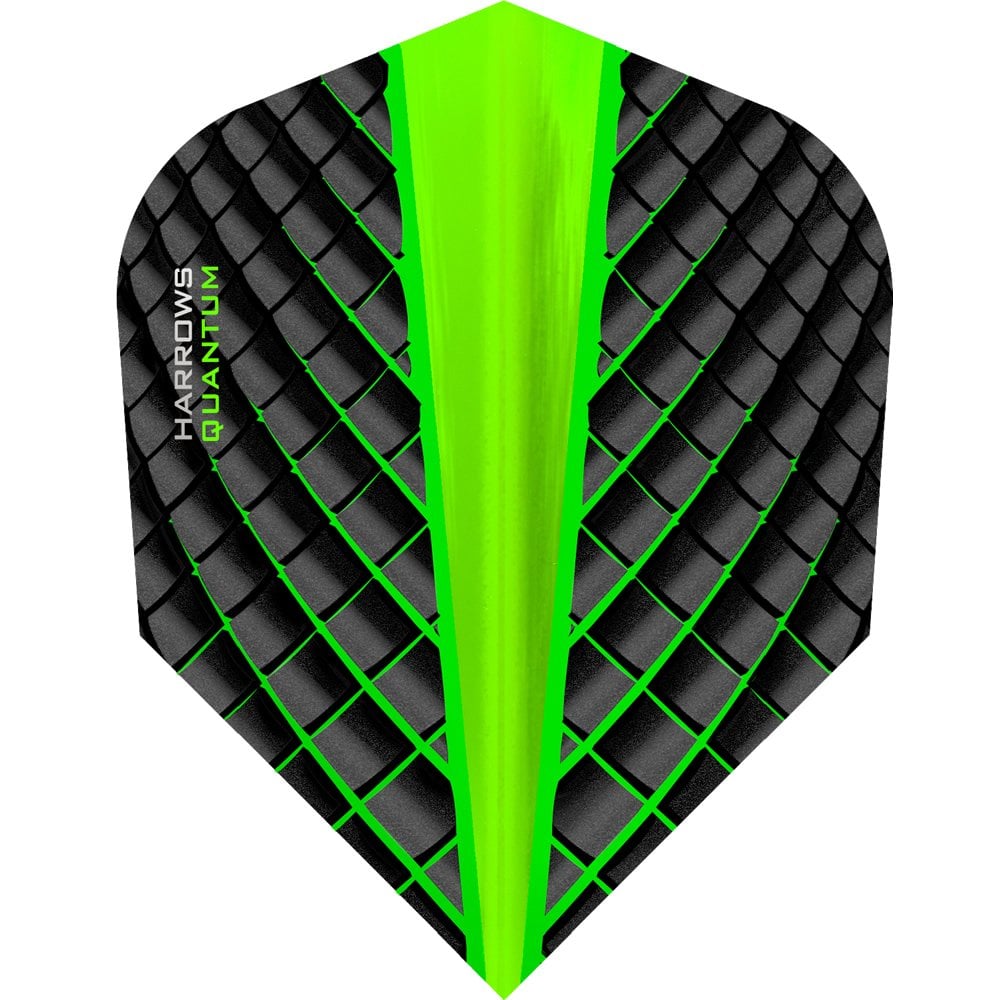 Harrows Quantum Dart Flights - 3D Effect - 100 Micron - Std Green