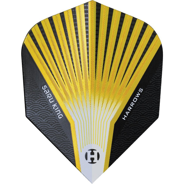 Harrows Prime Dart Flights - No6 - Std - Saru King - Yellow
