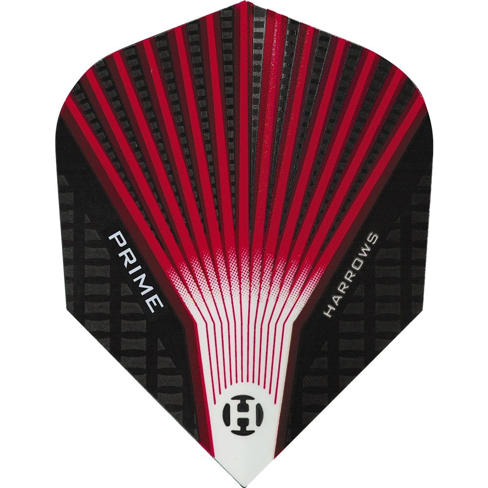 Harrows Prime Dart Flights - No6 - Std - Fan - Red