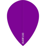 Dart Flights - Raw 100 - 100 Micron - Pear - Plain Purple