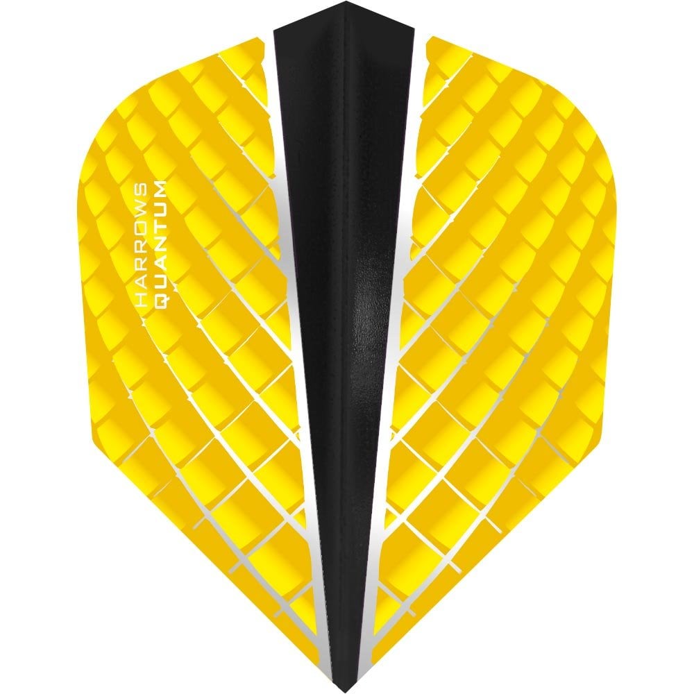 Harrows Quantum X Dart Flights - 100 Micron - Std Yellow