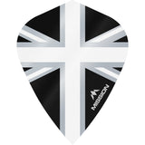 Mission Alliance Union Jack Dart Flights - Kite - Black Black White