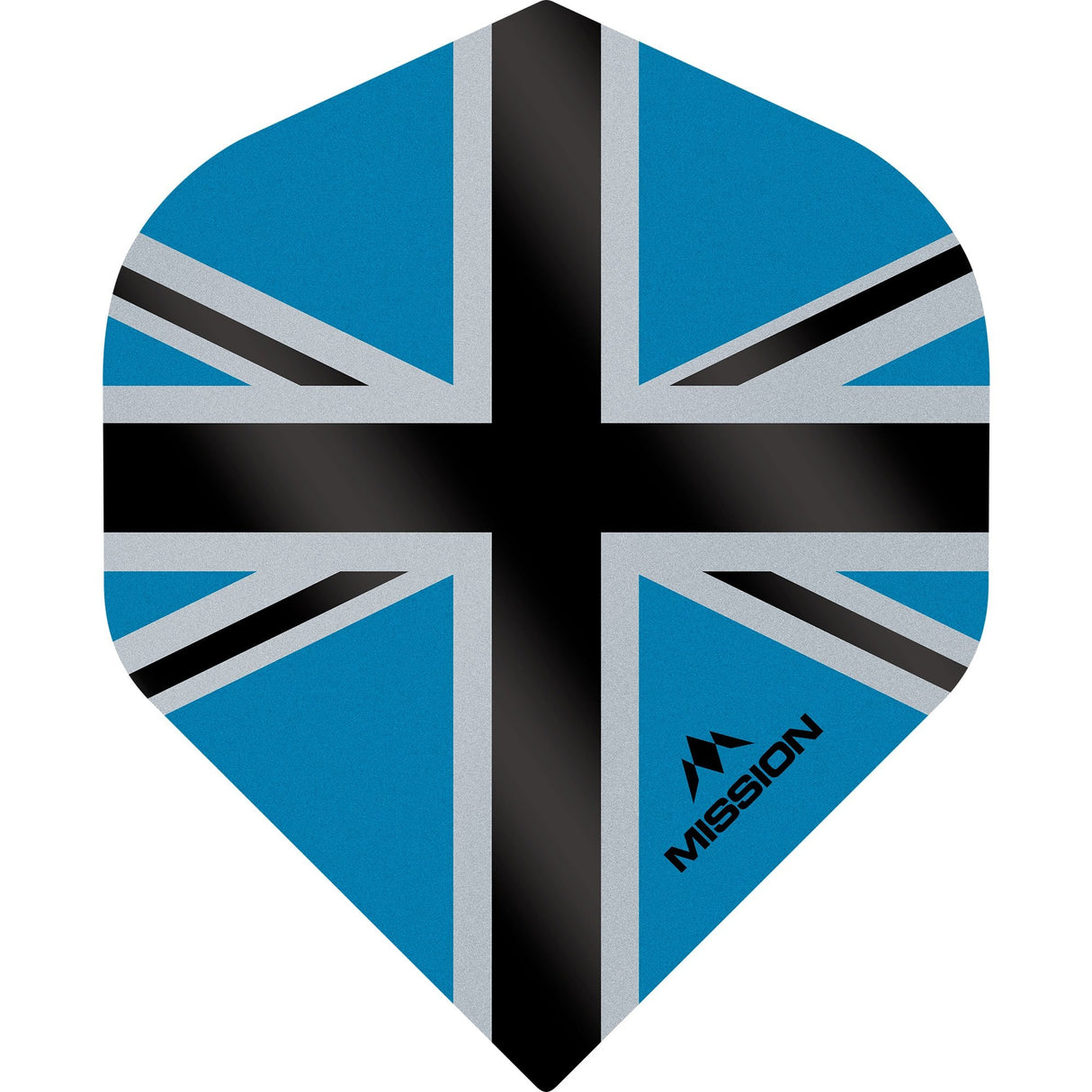 Mission Alliance-X Union Jack Dart Flights - No2 - Std Blue Black