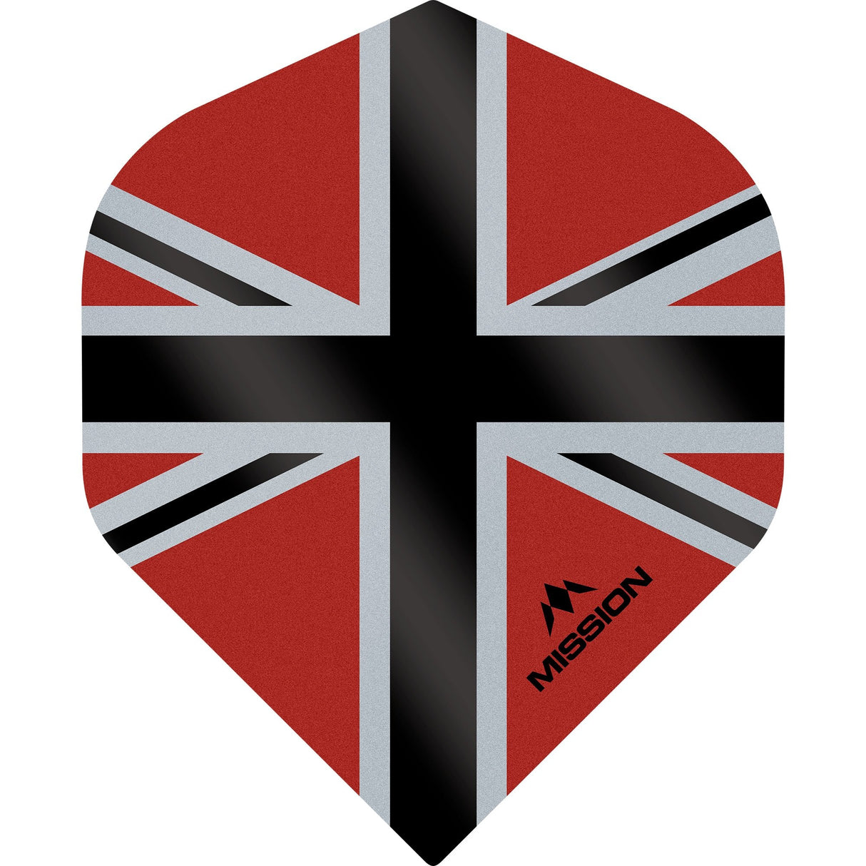 Mission Alliance-X Union Jack Dart Flights - No2 - Std Red Black