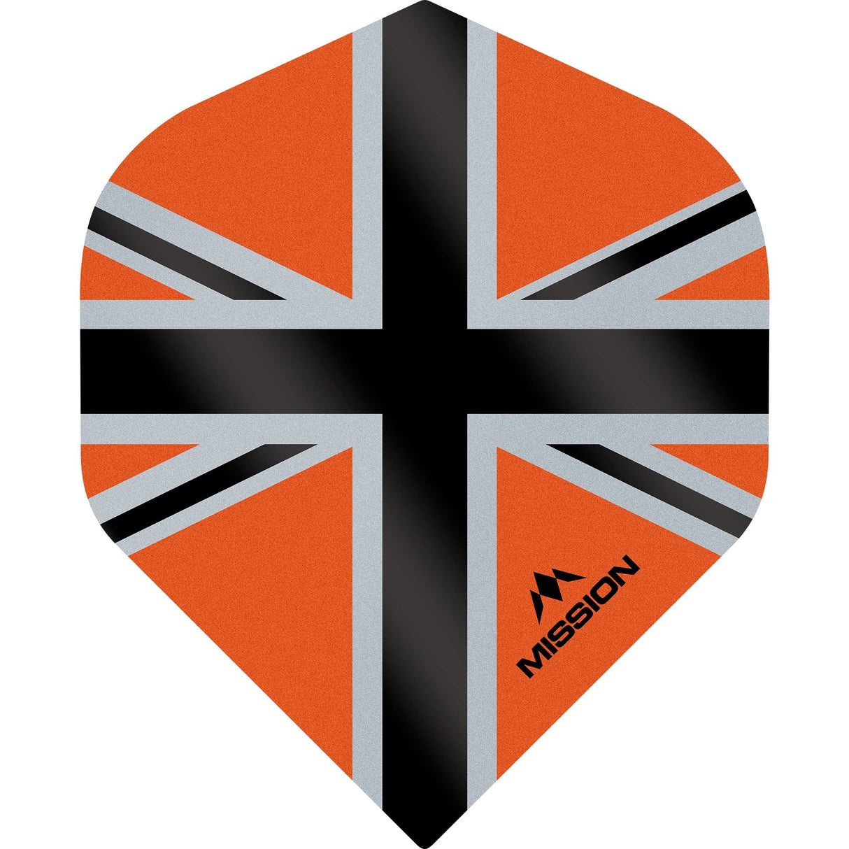 Mission Alliance-X Union Jack Dart Flights - No2 - Std Orange Black